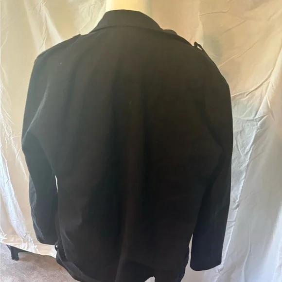 Wildfang Black Leather Jacket Asymmetrical Moto Style - Picture 4 of 8